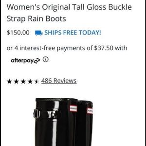 Tall Glossy Hunter Rainboots